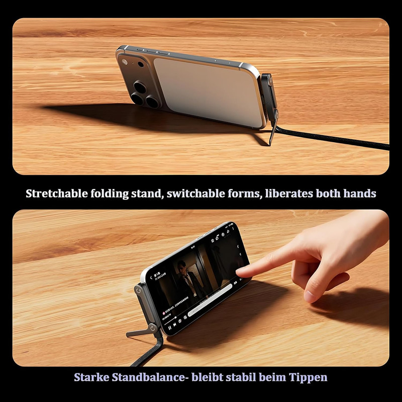 2-In-1 Invisible Stand Charging Cable, Multi Charger Cord with Type C Multi-Angl gallery