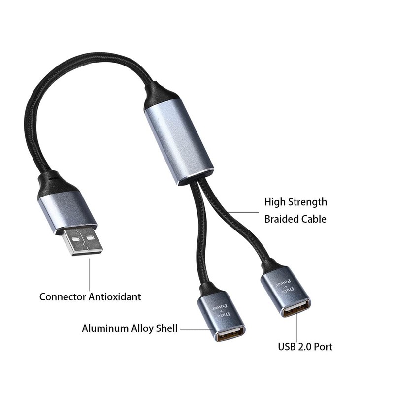 USB 3.0 Splitter Y Cable 3Ft, USB 1 Male to 2 Female Connector, Data and Char... gallery
