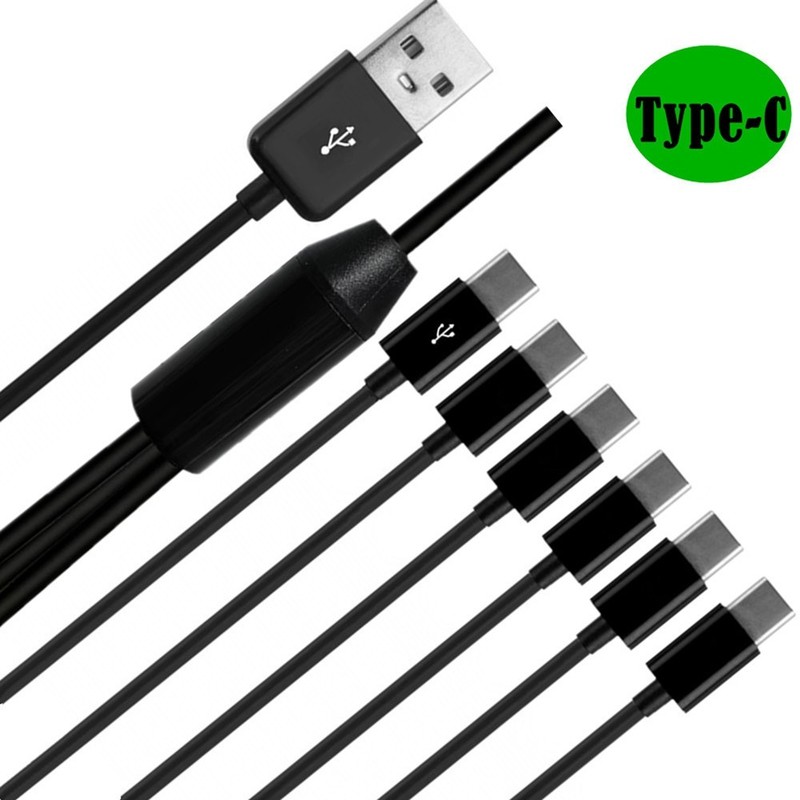 6-In-1 USB Type C Splitter Cable C Data Transmission Charing Cable for4251 gallery