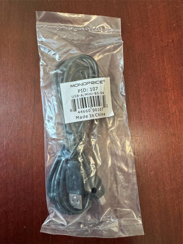 3 Pack Monoprice 6' USB-A to USB Mini-B 5-pin USB Cable gallery
