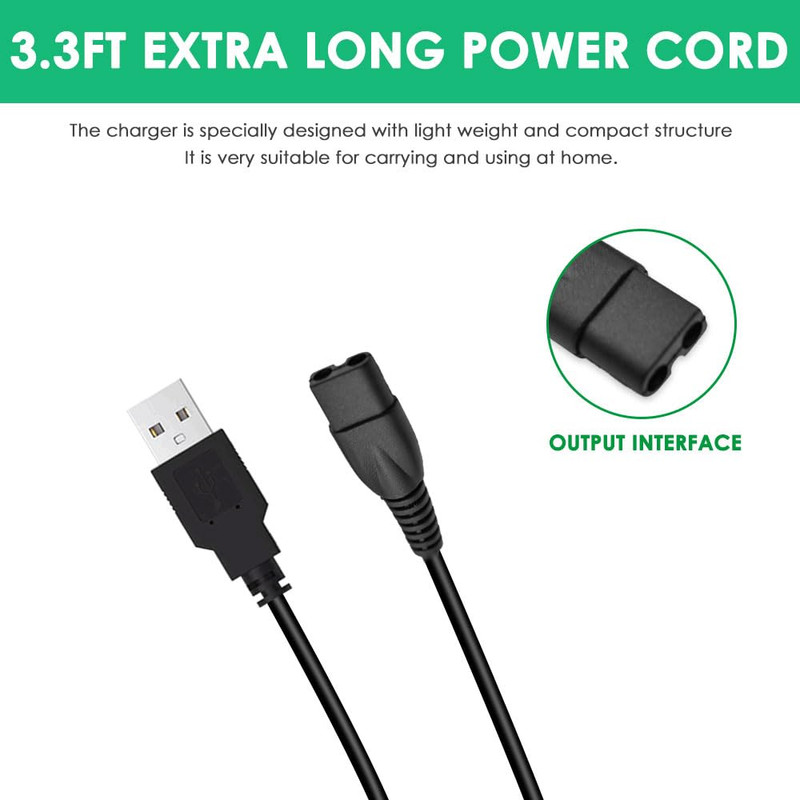 5V USB Charging Cable Compatible with Limural Hair Clippers Charger Power Cord S gallery
