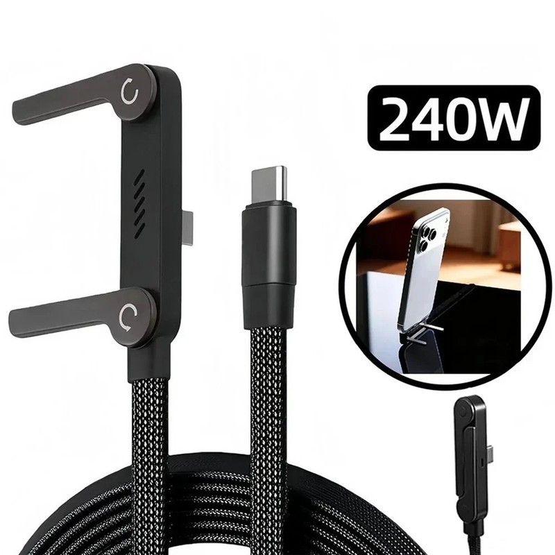 HeavyDuty USB Type C Charging Cable Braided Fast Phone Charger Long Lead 240W