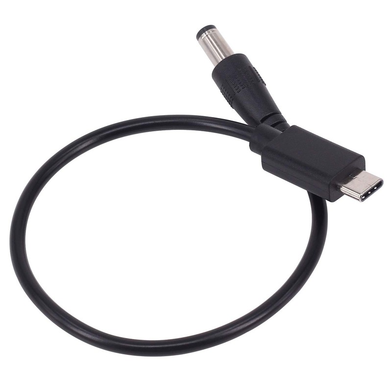 2 Pack USB-C to DC 5.5x2.5mm Male Power Charging Cable 0.25m Fast Charge gallery