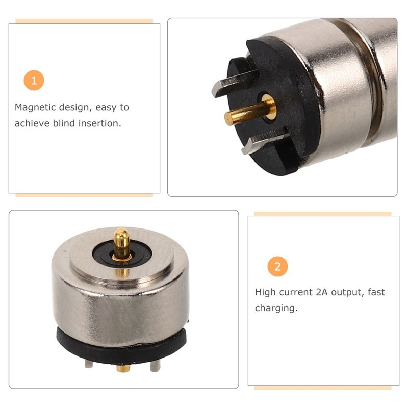 2 Sets Magnetic Charging Adsorption Power Adapter Connectors gallery