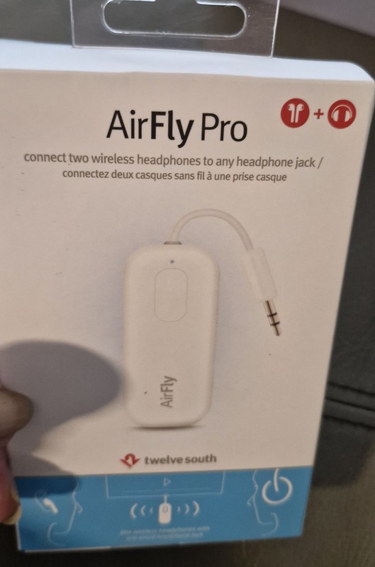 Twelve South AirFly Pro Wireless Audio Headphone Adapter – White