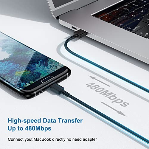 Type C Charger Fast Charging, 2 Pack USB C Android Phone Wall Charger Block & gallery