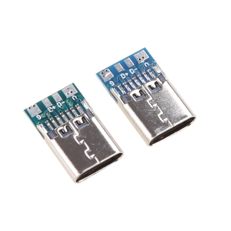 2x Mini USB Type-C Solder Female Port 16 Pin USB Repair Replacement Charger Port gallery