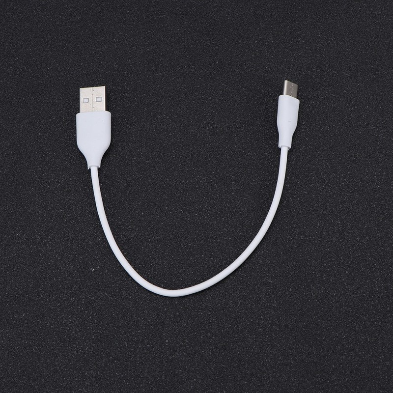 3Pcs Reusable 20Cm Type-C USB Cables Portable White Data Power Cords