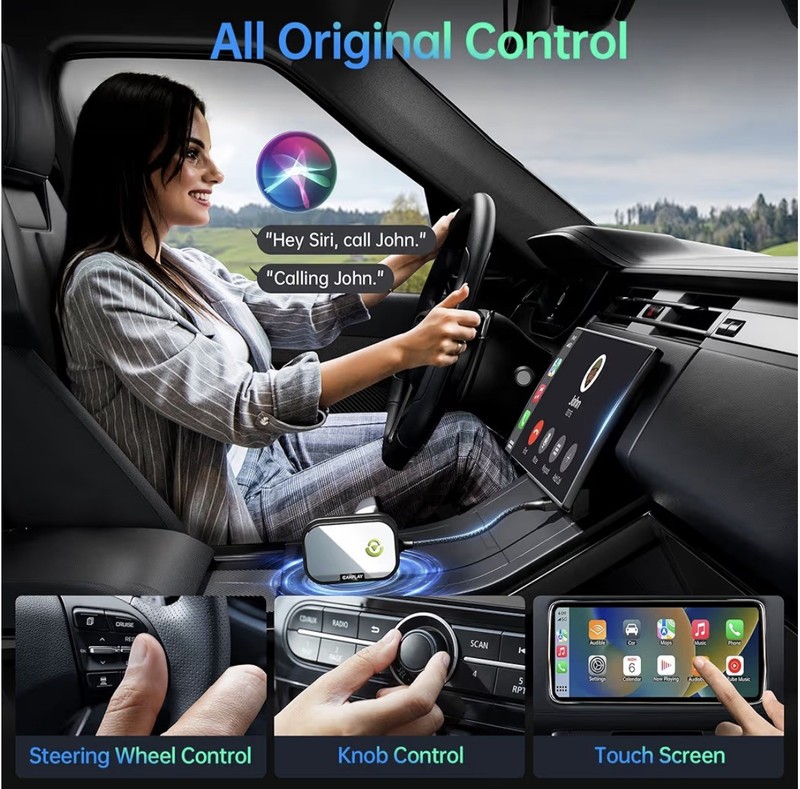 Wireless Carplay Adapter For Apple Iphone, Converts Carplay to Wireless gallery