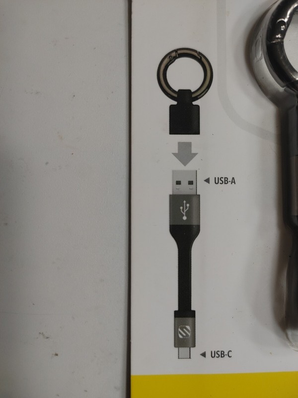 NIB Scosche ClipSync Clip-On Charge & Sync Cable for USB-C Devices USB 2.0 C2CS gallery