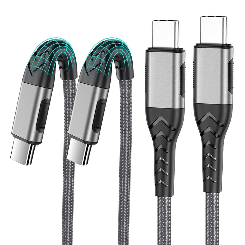 2Pack 10ft USB C Charger Cable – 100W Fast Charging for Android/Phone/Pad, Ty…