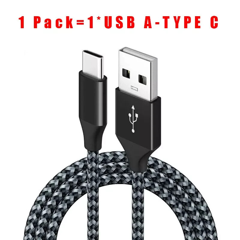 1/3 Pack 1/3/6/10Ft USB to Type-C Cable Fast Charger Charging Data Sync Cord LOT gallery