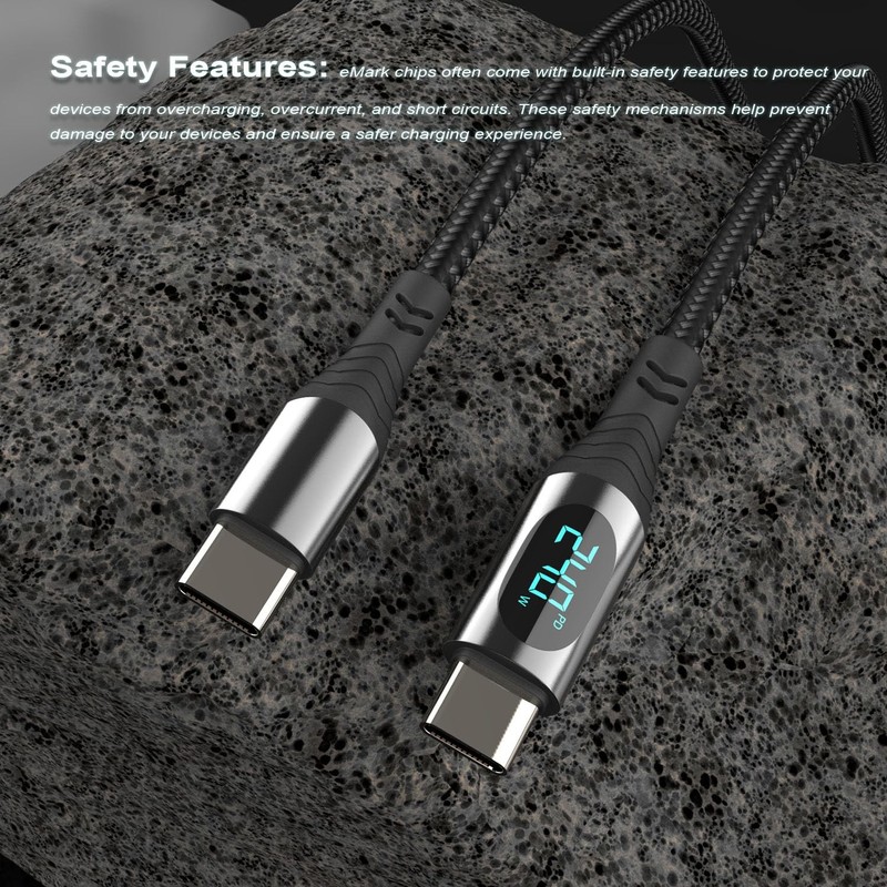 240W/5A 2Pack 4Feet & 6.6 Feet Braided USB to Cable Super Fast Charge -Cord P... gallery