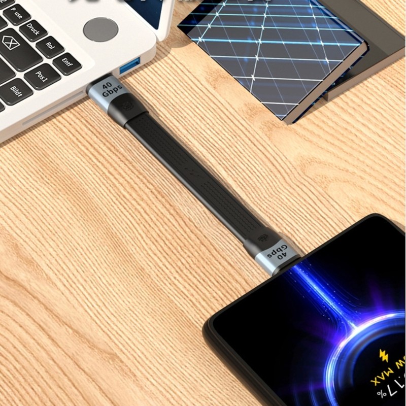 USB4.0 USB C to C Fast Charge Cable, 100W 40Gbps Data Transfer 8K Video Soft FPC gallery
