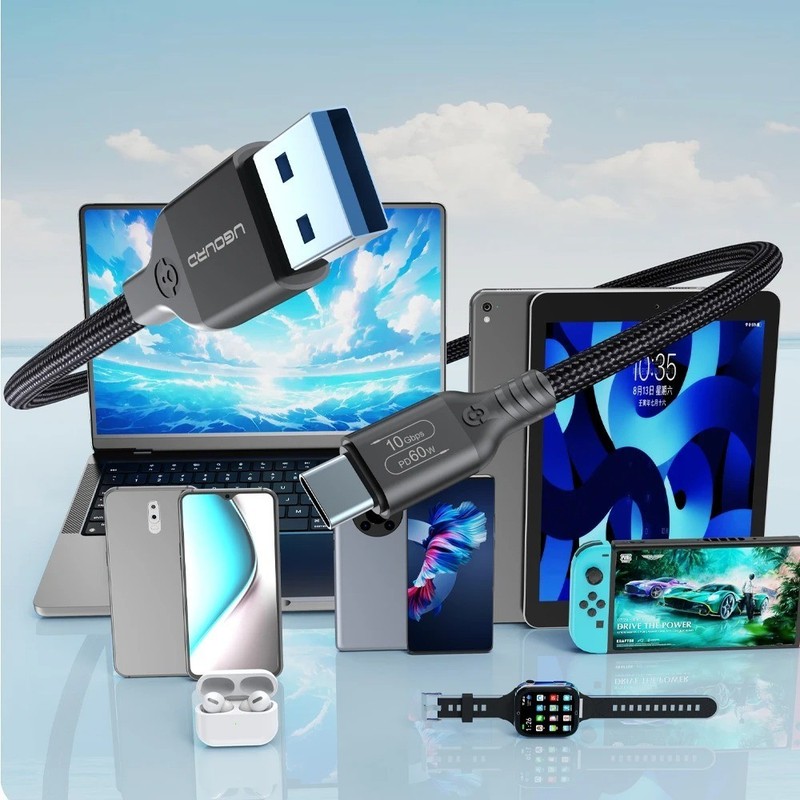 USB 3.2 USB 3.1 Gen2 10Gbps USB-A to Type C Cable 60W Fast Charger gallery