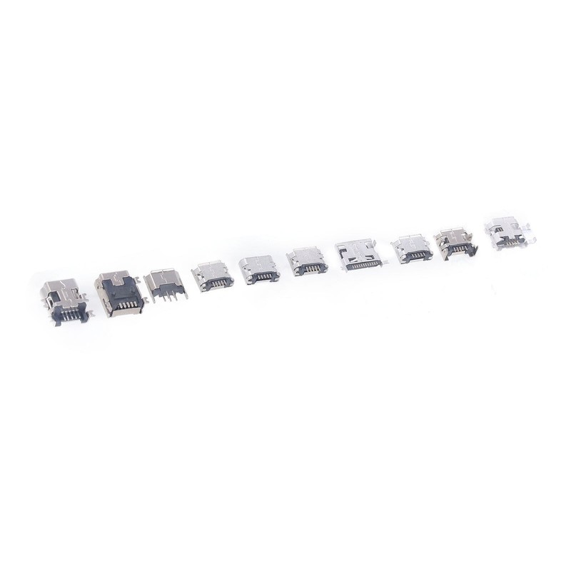 100Pcs Micro MINI USB Female Plug Connector USB Jack Connector for Household App gallery