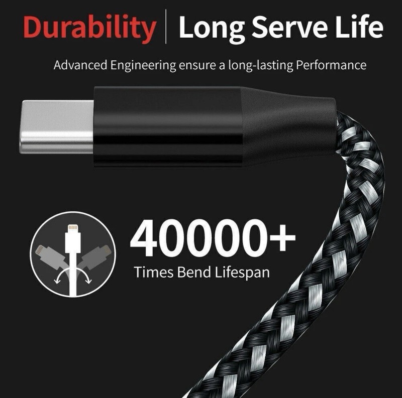 4-Pack 6FT USB Type-C Charger Cable Braided for Samsung A15 & A14 Phones gallery