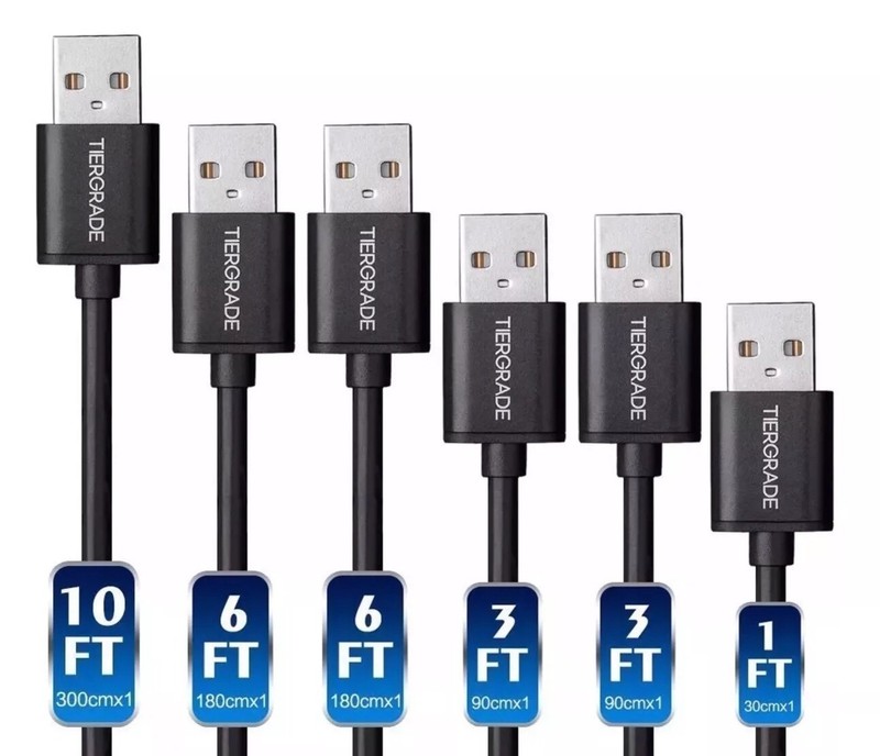 🔥Tiergrade Micro USB Cable 6 Pack Assorted Lengths High Speed Data Sync Fast🔥