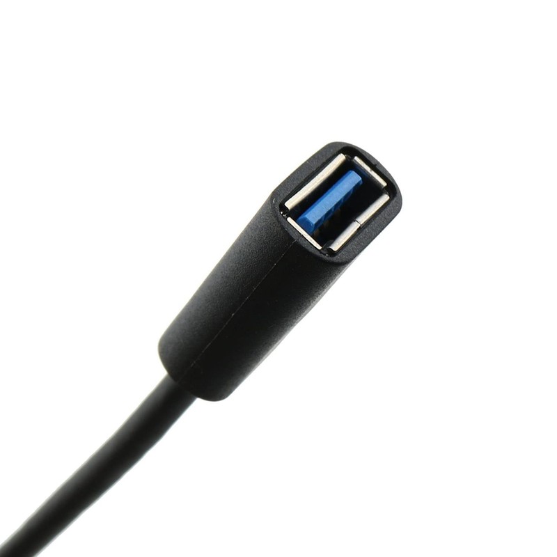 2 PCS Right Angle 90 Degree Male to Female USB 3.0 Extension Cable 30cm gallery