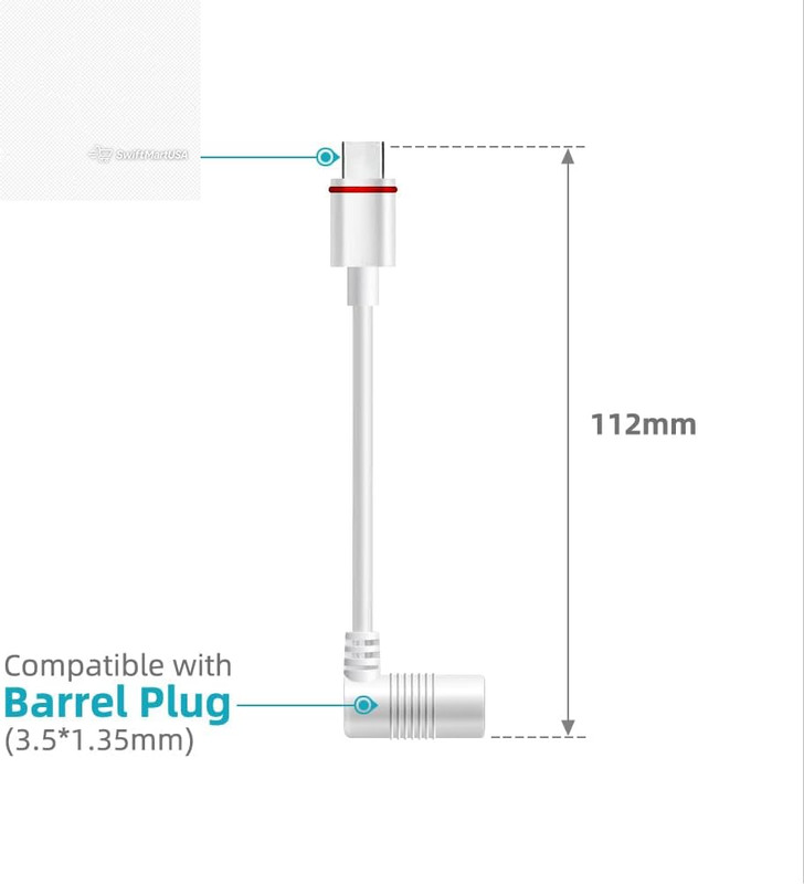 2X Barrel to USB-C Adapter for Ring Solar Panel Outdoor Cam (59 characters) gallery