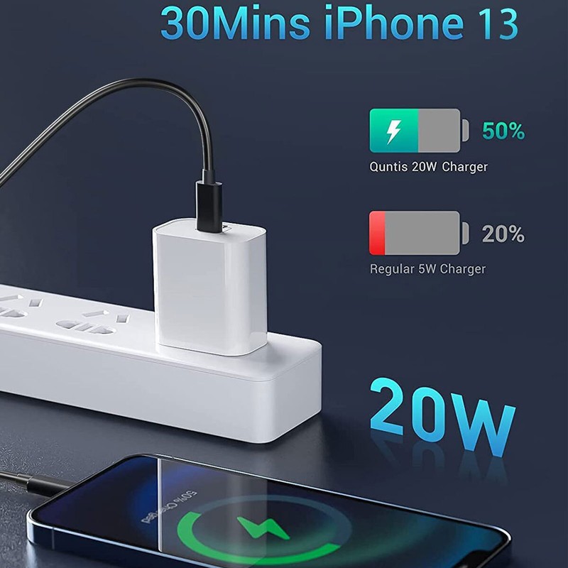 Fast Charger USB C Cable Quick Charging Cord For Apple iPhone XS Max/XR/XS/X/10 gallery