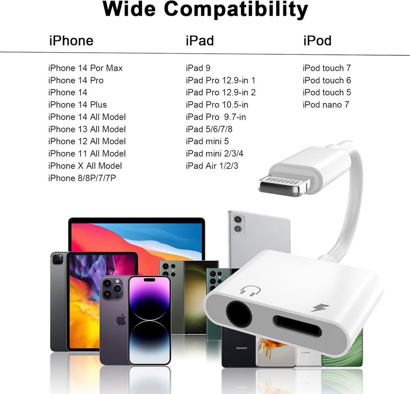 [Apple Mfi Certified] Lightning to 3.5Mm Headphone Jack Adapter,2Pack Iphone Hea gallery