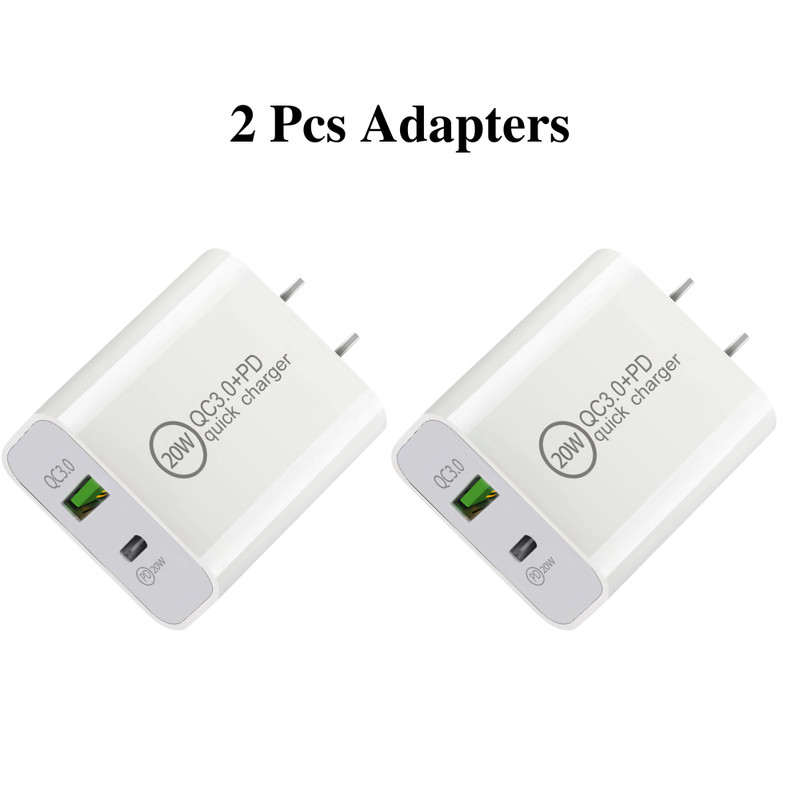 For iPhone 14 13 12 11 8 Fast Wall Charger Block USB Cable 20W Power Adapter Lot