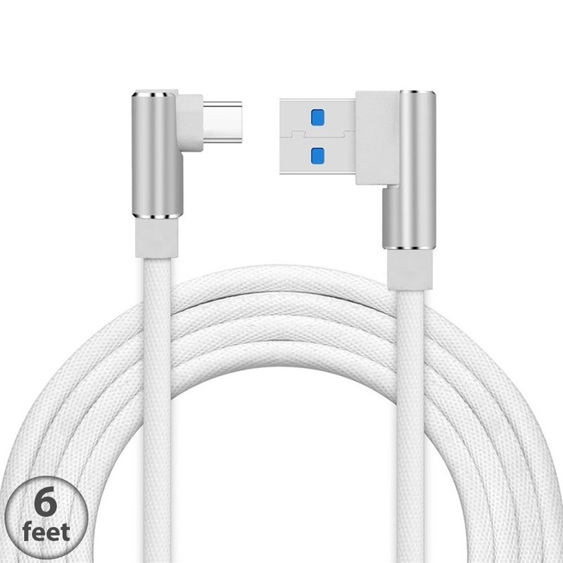 Braided USB to Type-C Fast Charging Data SYNC Charger Cable Cord 3/6/10FT Lot