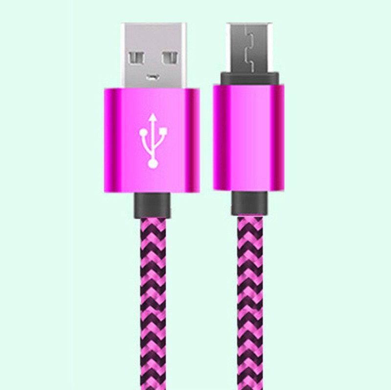 1/2/3M Braided Micro USB Data Charging Cable For Android Phone gallery