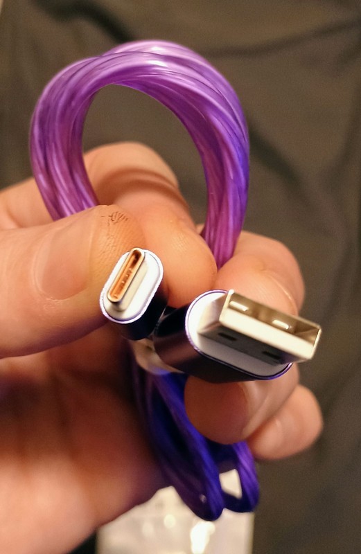 USB to Type C Purple Light 3 Feet Cable gallery