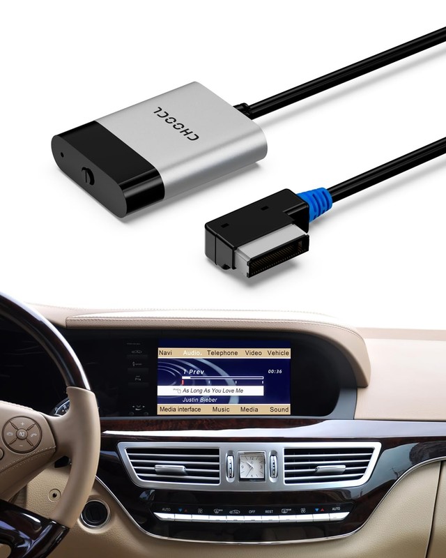 Bluetooth Car Audio Adapter for 2008-2012 Mercedes-Benz with AMI Port, Blueto...