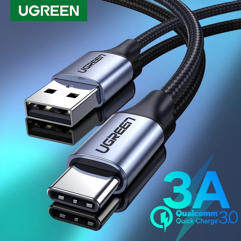 UGREEN 3A USB A to Type C Cable Fast Charger Lead 3A For Samsung Mobile Phone+ gallery