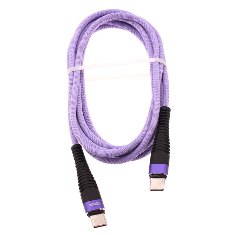 For Galaxy Z Flip/3/4/5 Type-C to USB-C Purple 6ft PD Cable Long Charger Cord