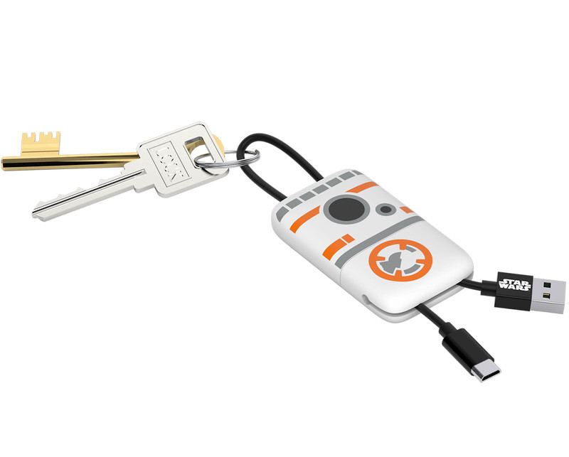 Tribe Star Wars TLJ BB-8 KeyLine Micro USB Cable 22cm CMR33704