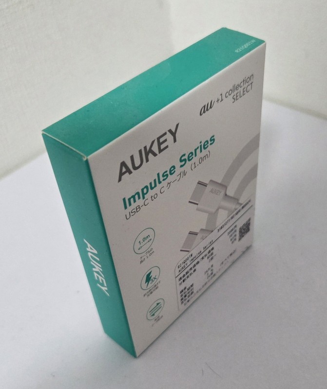 AUKEY USB-C to USB-C Cable 1m White (2 Pack) R21Q001W Fast Charging New gallery