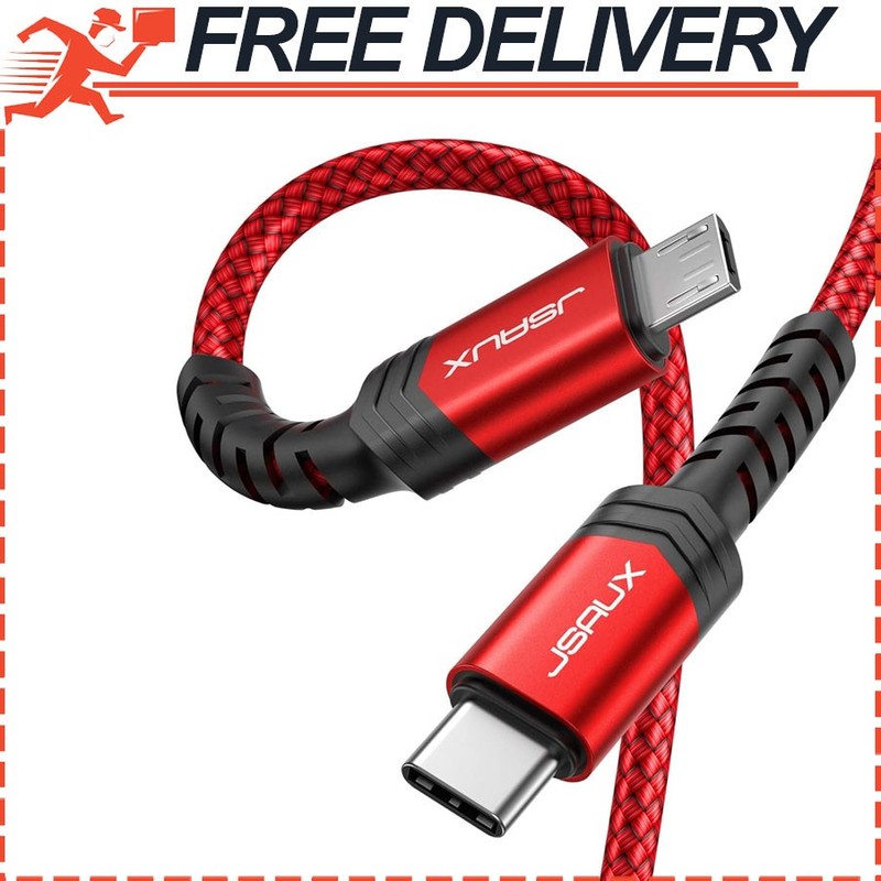 USB C to Micro USB Cable 6.6FT Type C to Micro USB Charger Cord Charge & Sync