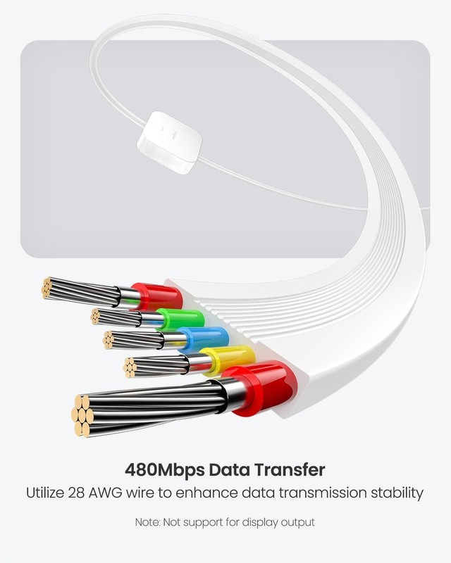 240W USB C to USB C Retractable Cable 2m Fast Charging 5A PD/PPS 480Mbps Data Tr gallery