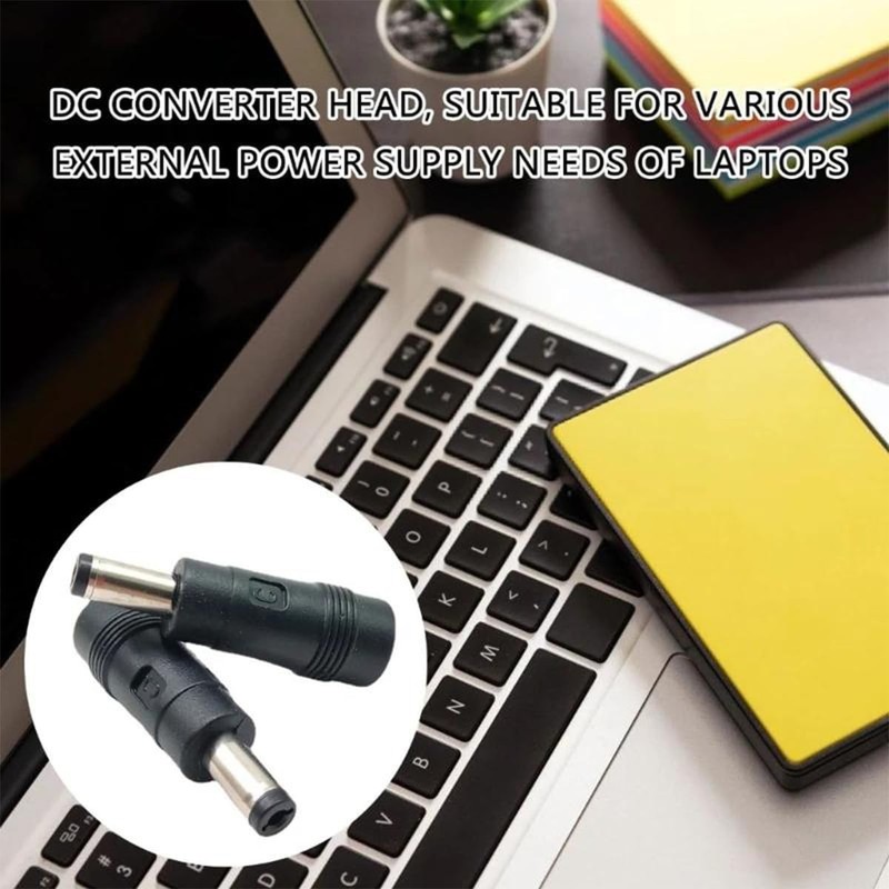 5 PCS DC 4.0x1.7mm Female To 5.5x2.1mm Male Plug Power Converter Laptop PC gallery