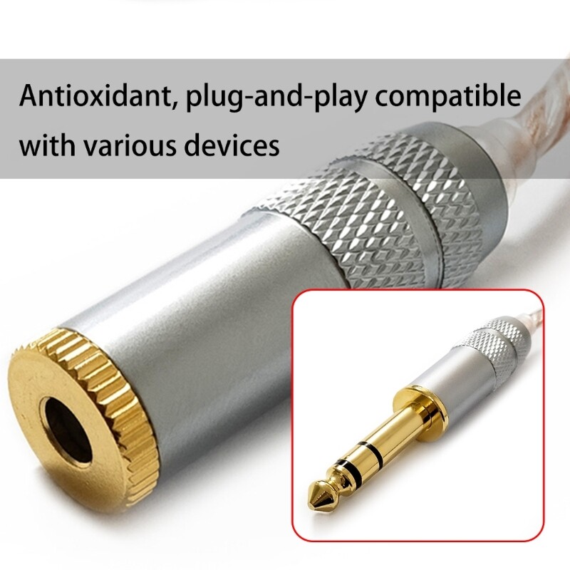Balanced 6.35mm Stereo Male to 4.4mm Female Adapter Cord Connection Wire Line gallery