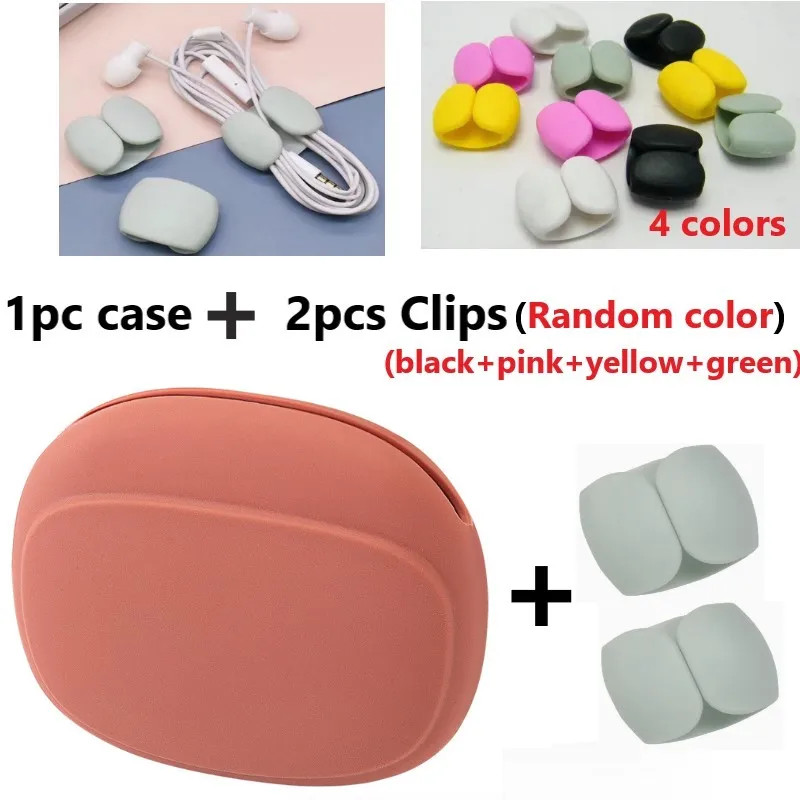 Silicone Cell Phone Cable Bag, Data Cable Storage Box, Travel Earphone, Wire Key gallery