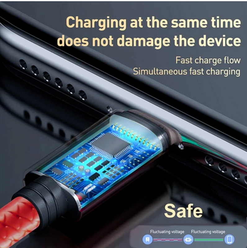 3 in 1 Fast USB Charging Cable Charger Cord For iPhone Samsung Android WHOLESALE gallery
