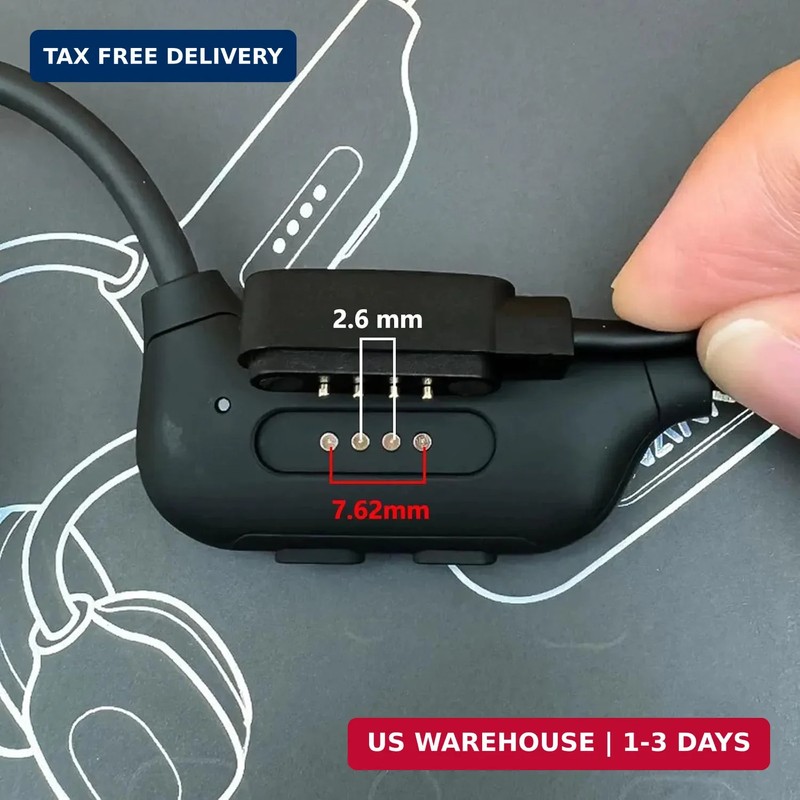Charging Cable for Bone Conduction Headphone, 4-pin Charger Fit for Dnniakm X7 P gallery