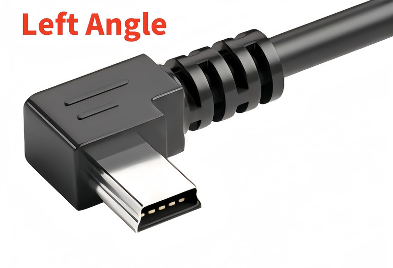 3M USB a to Mini B USB Cable 90 Degree Left Angle Data Sync Charge Cord with 5 P gallery
