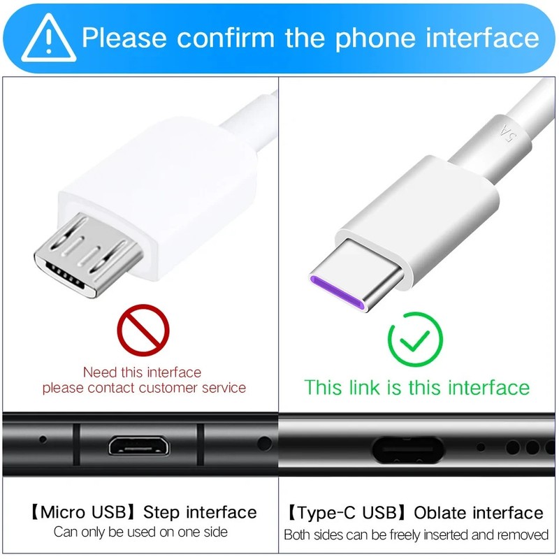 Huawei USB Type C 5A SuperCharge Cable P30 P20 Mate 20 P10 Fast Charger Lead gallery