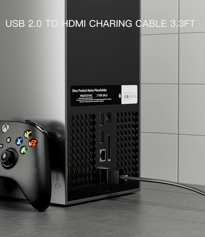 USB to HDMI Cord Cable, (1M / 3.3FT) USB 2.0 Male to Male Charger Cable Adapter, gallery