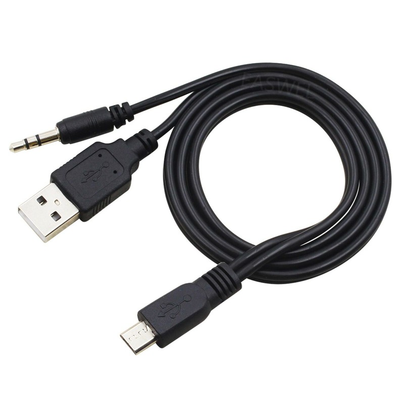 Car AUX Charger Micro 5pin to 3.5mm stereo audio USB Samsung Galaxy S3 S4 Cable gallery