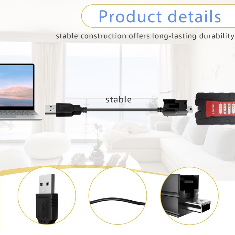 USB Replacement Cable 404032, Fits Nexiq USB Link 2, 3, Cummins Inline 7 gallery