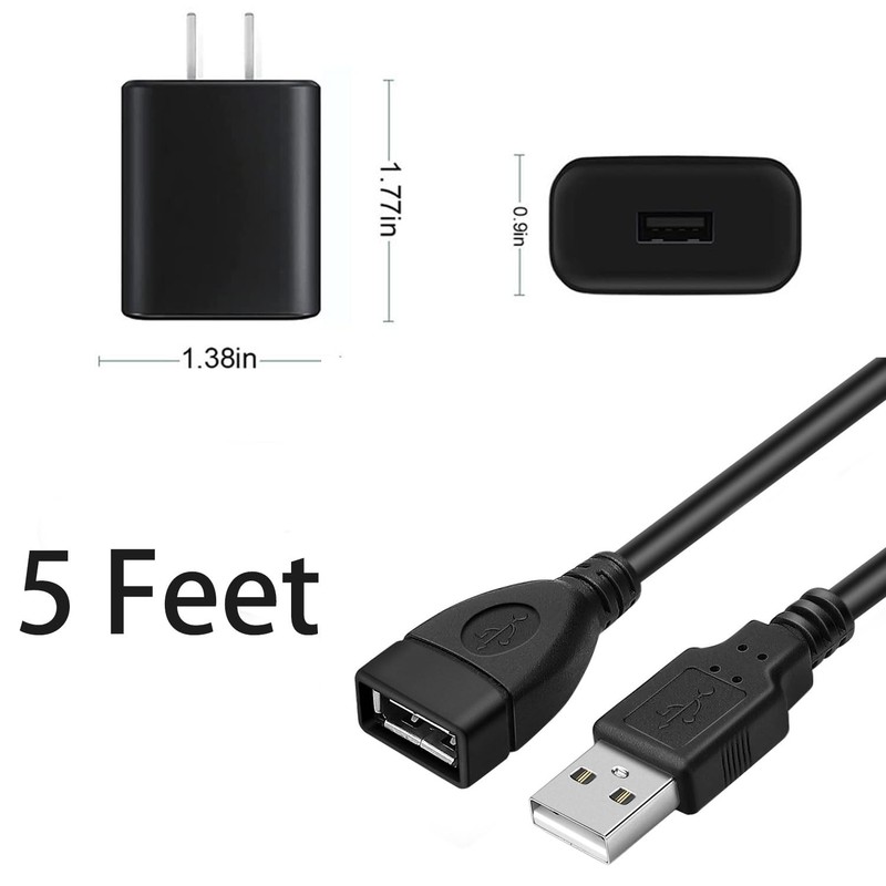 USB Charger Adapter Cable for JLab Wireless Earbuds 5Ft Extension Cord gallery