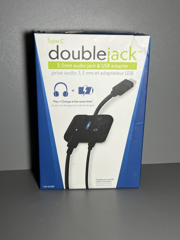 ⚡️ Doublejack 3.5mm Audio Jack & USB Adapter for iPhone iPad - New Boxed gallery