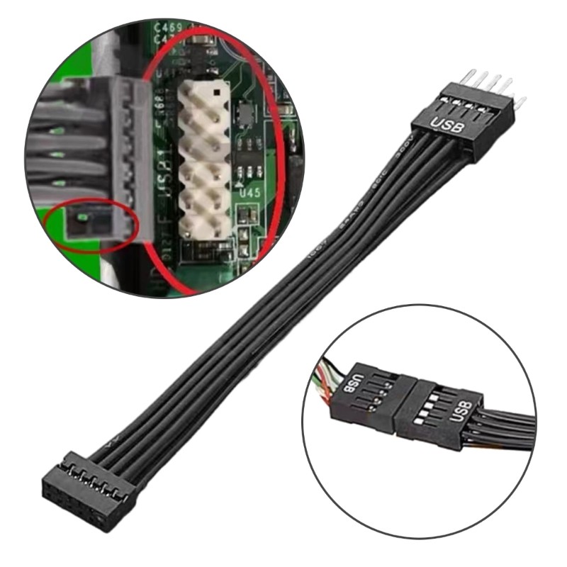 USB Switchig Cable Miin USB 9Pin to 11Pin Female Conversion Cable for Mainboard gallery